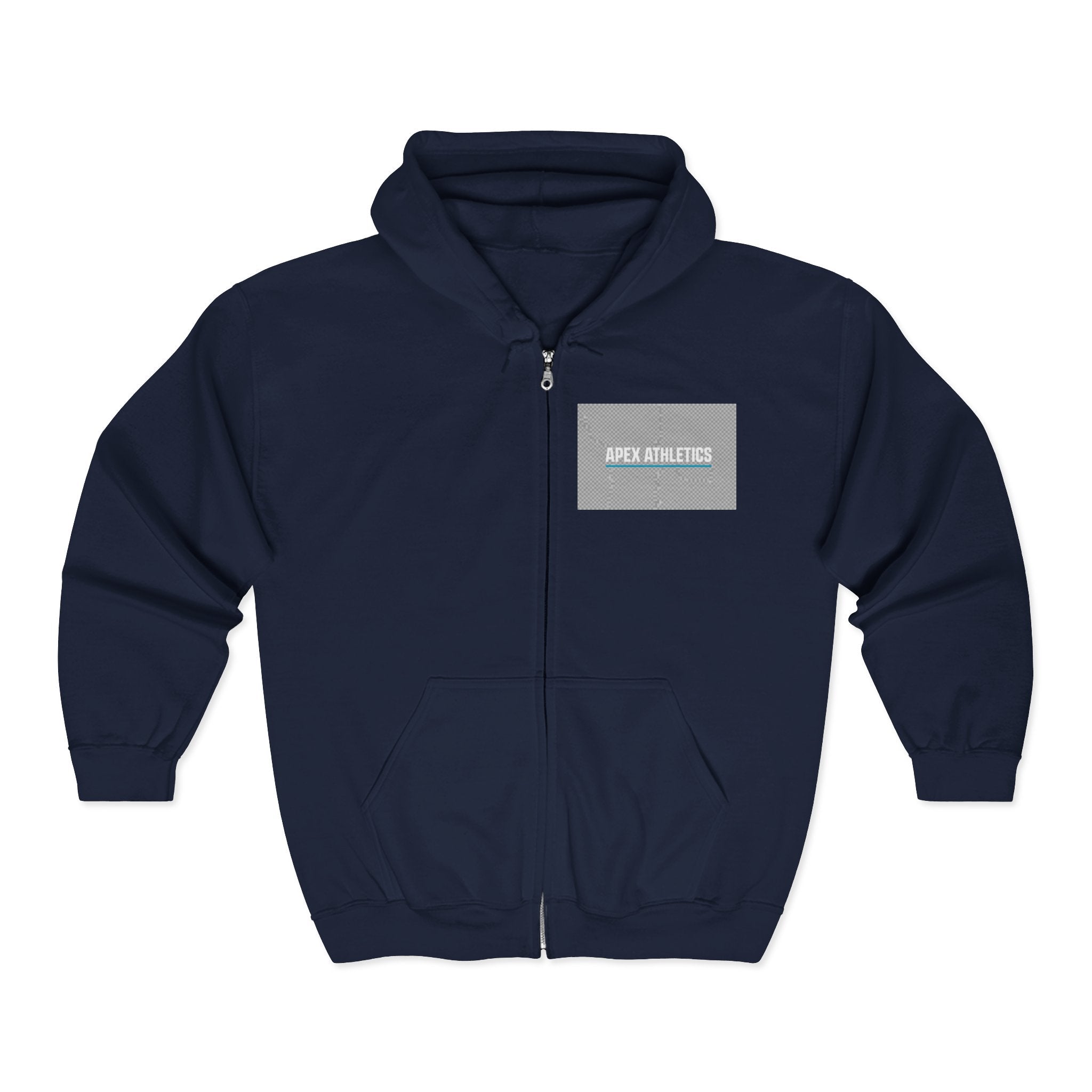 Apex Athletics Full-Zip Hoodie — Athletic Logo Jacket