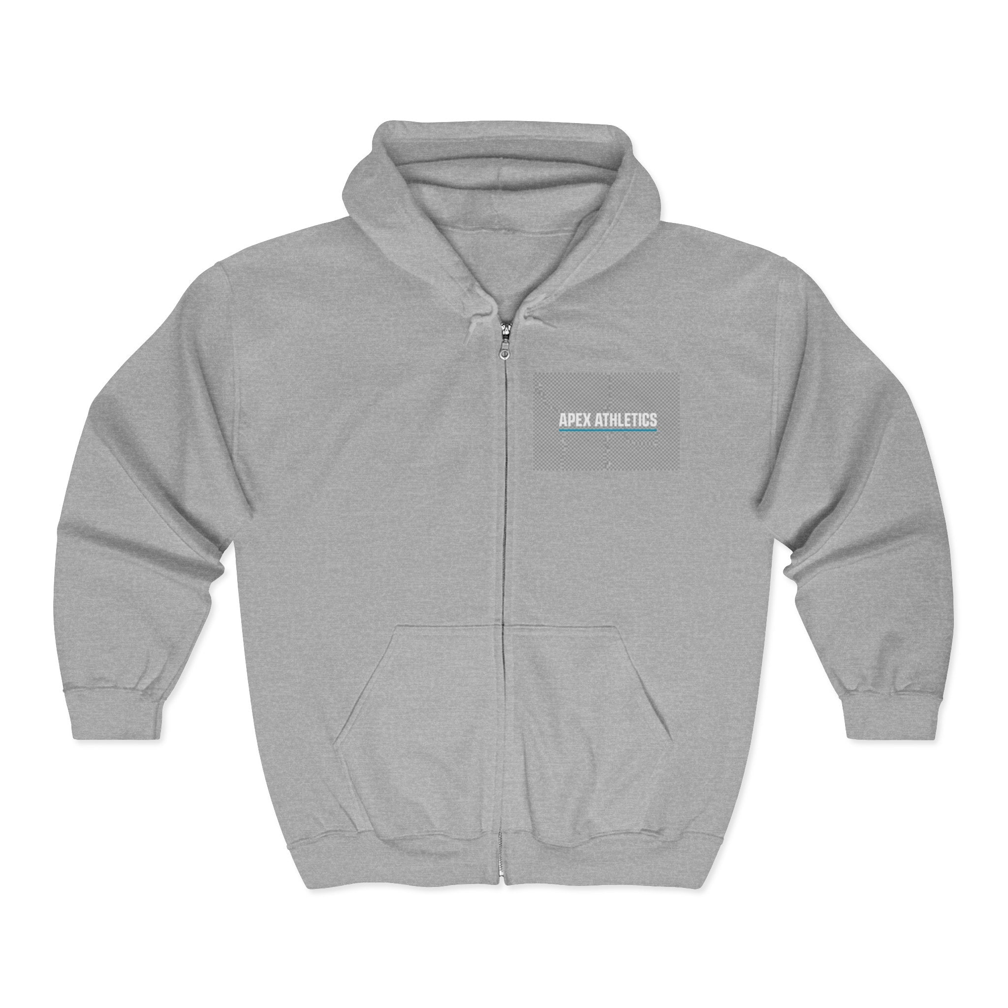 Apex Athletics Full-Zip Hoodie — Athletic Logo Jacket