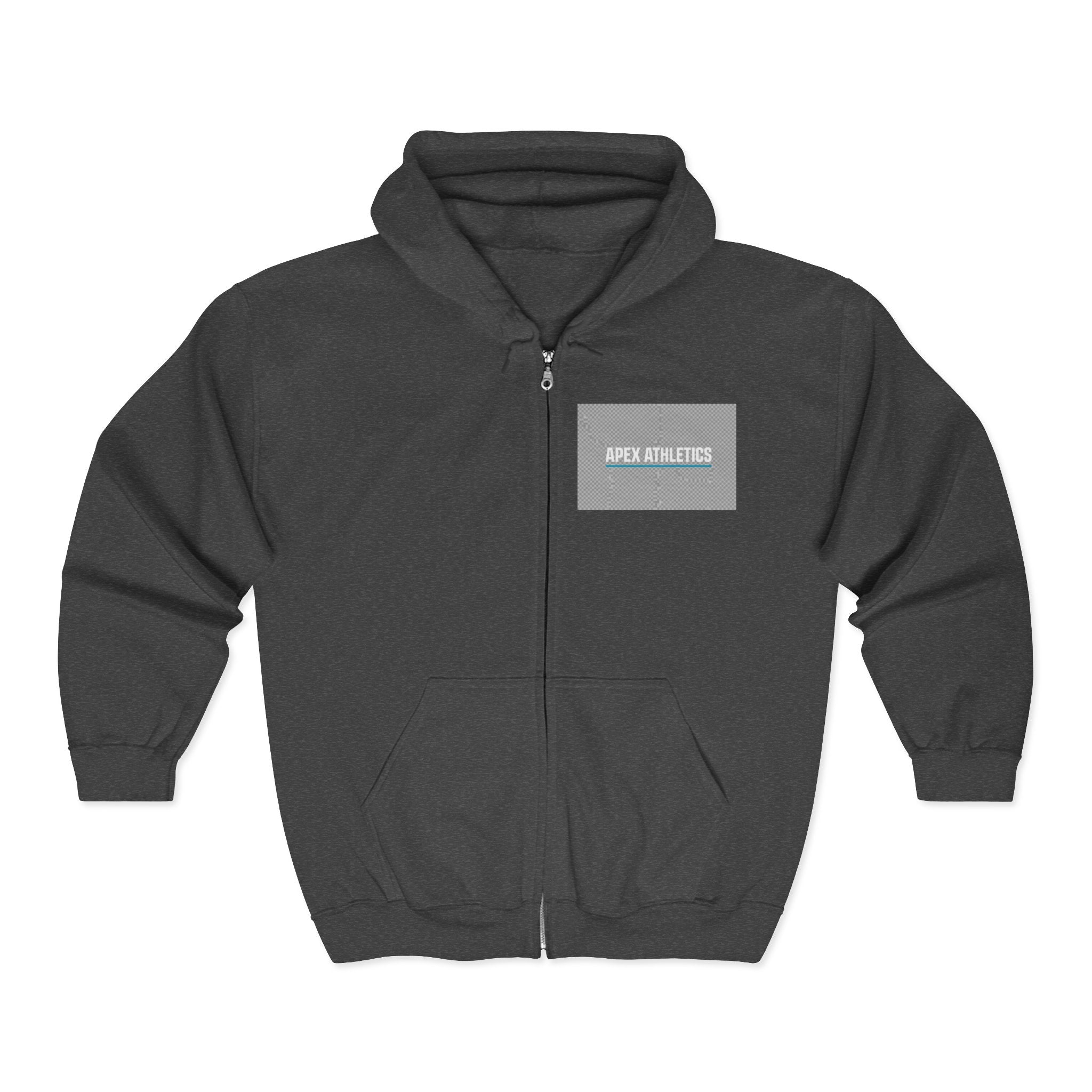 Apex Athletics Full-Zip Hoodie — Athletic Logo Jacket