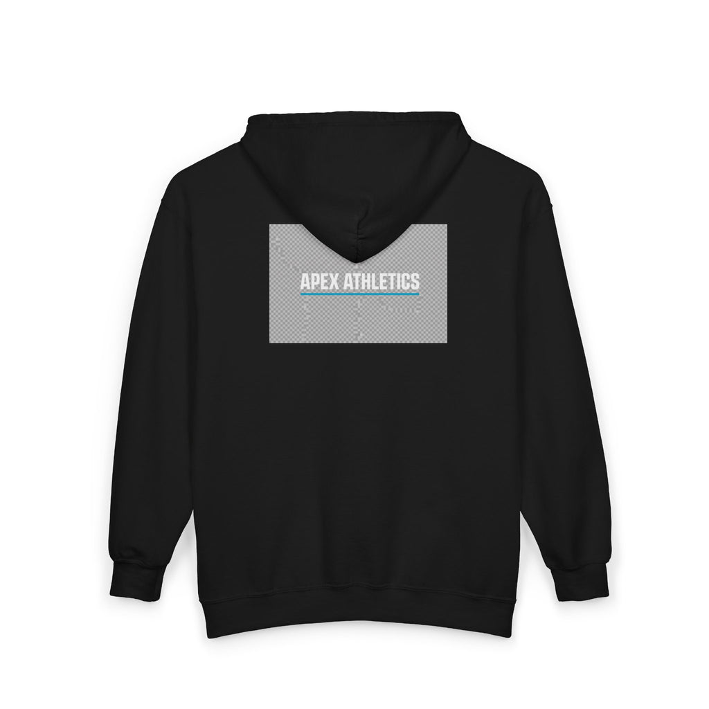 Apex Athletics Full-Zip Hoodie — Athletic Logo Jacket Black