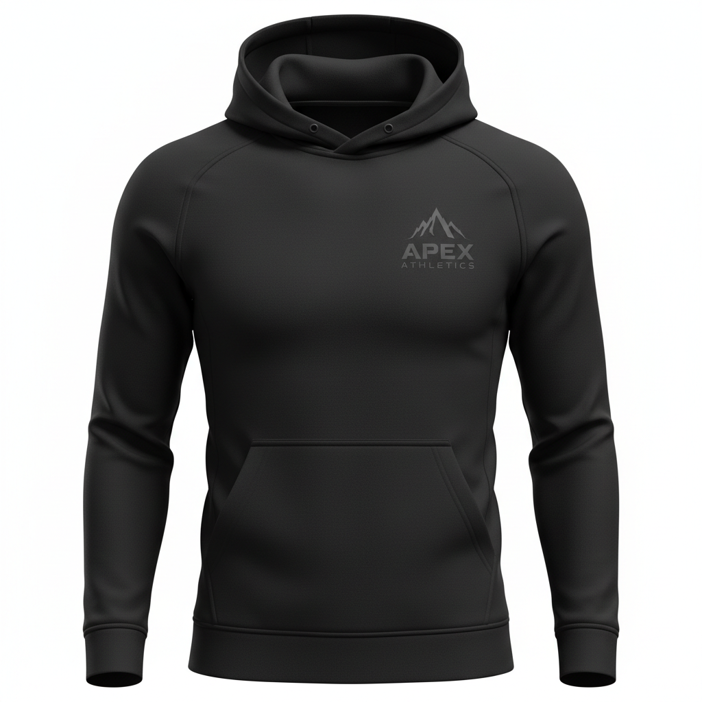 Felpa con Cappuccio APEX Athletics Black