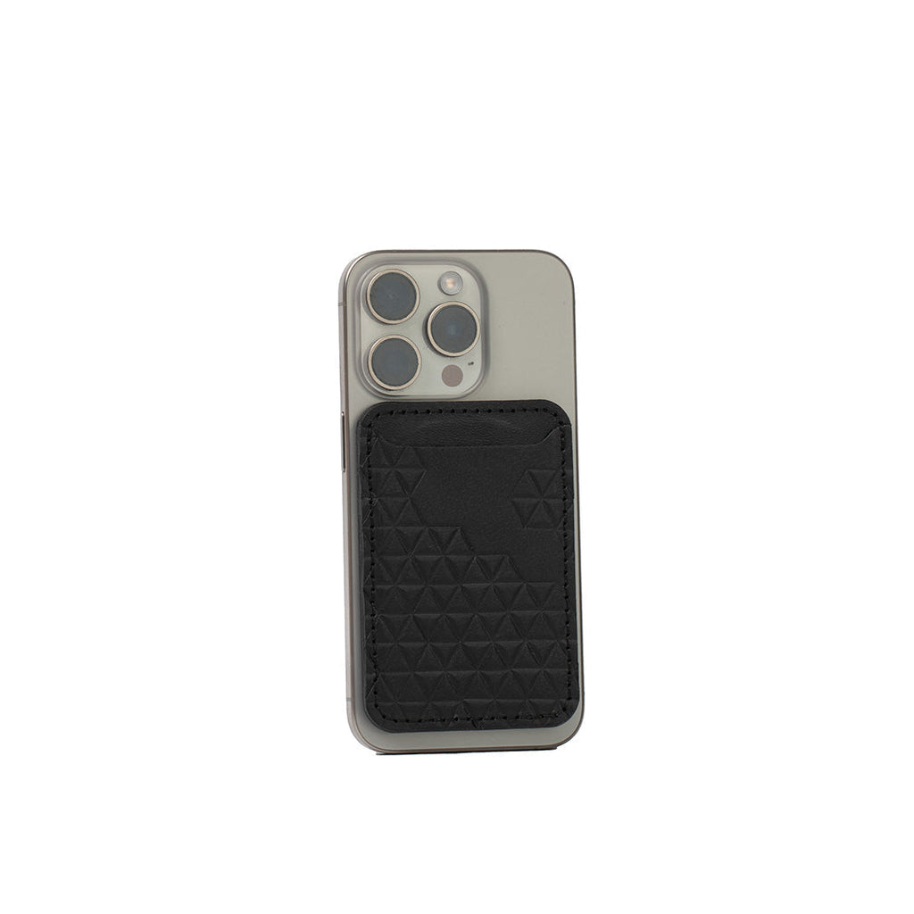 Leather Wallet compatible with MagSafe - Diamonds Half Diamond